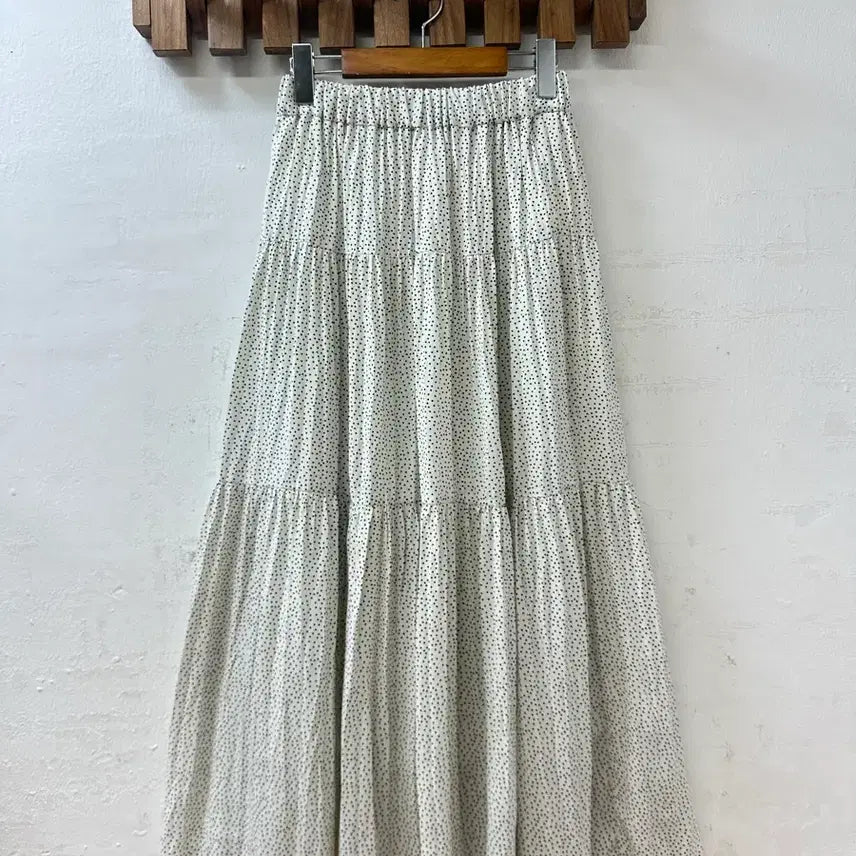 [BUNJANG] Urban Research Dot Tiered Long Skirt / 일본빈티지 어반리서치 도트 땡땡이 티어드 롱 스커트