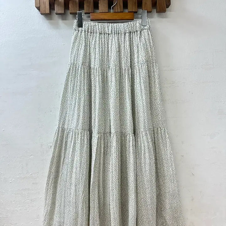 [BUNJANG] Urban Research Dot Tiered Long Skirt / 일본빈티지 어반리서치 도트 땡땡이 티어드 롱 스커트