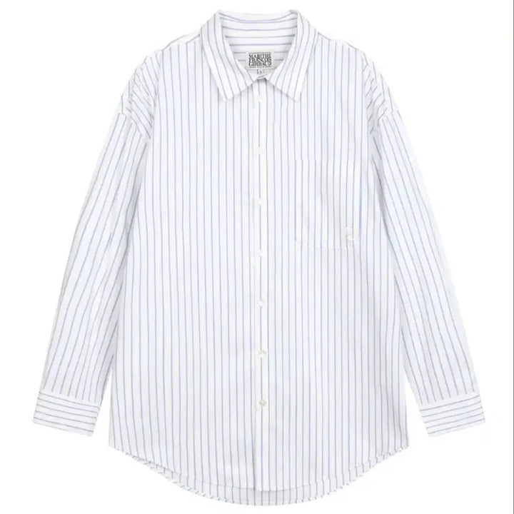 [BUNJANG] Marithe Francois Girbaud Oversized Unisex Shirt Blue Stripe / 새상품 마리떼프랑소와저버 오버사이즈 유니섹스 셔츠