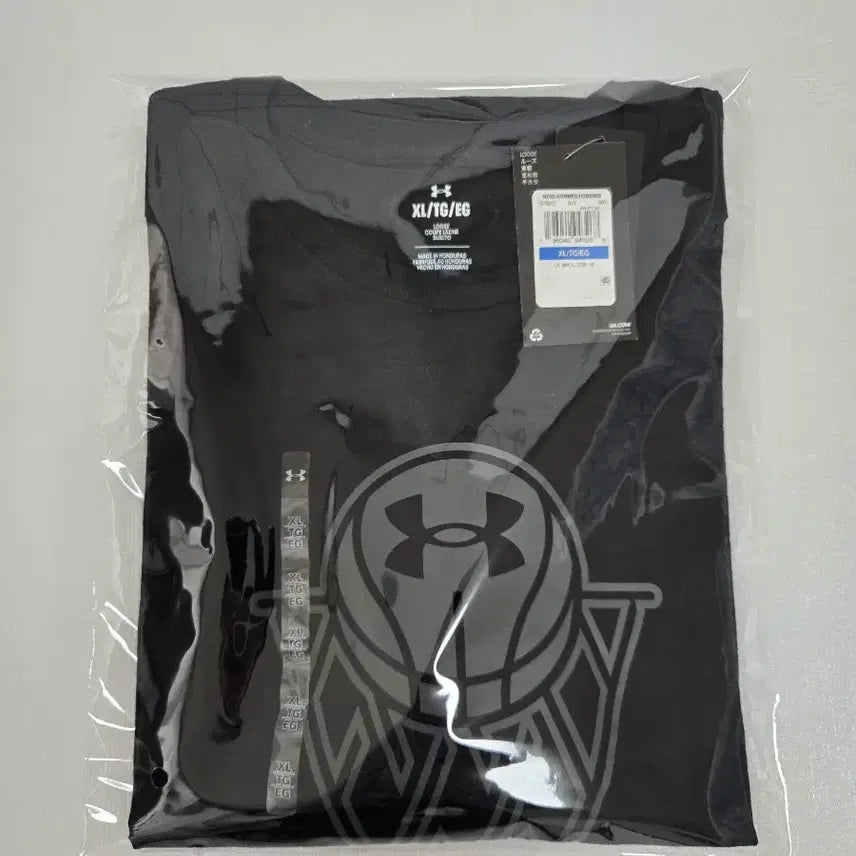 [SOLD OUT] 언더아머 블랙 농구 티셔츠 새상품 XL