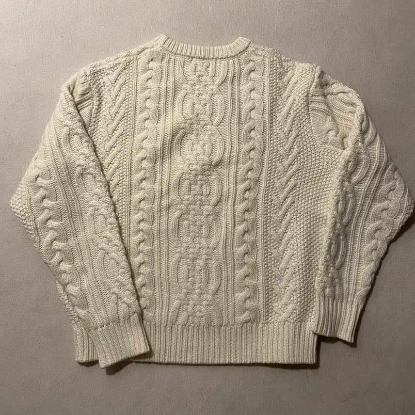 [BUNJANG] Walswild Movement Heavy Cable Sweater Knit / 월스와일무브먼트 헤비 케이블 스웨터 니트 1사이즈