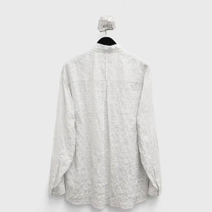 [BUNJANG] YOUS Zipped Shirt Ivory Check / 유스 Zipped 셔츠