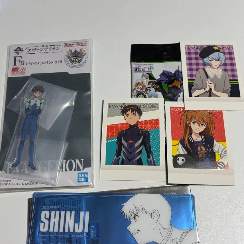 [BUNJANG] Evangelion Rei Asuka Acrylic Stand &amp; Pasha Ticket Bundle Set / 에반게리온 심지 아크릴 스탠드 파샤 티켓 일괄 레이 아스카