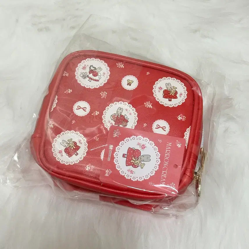 [BUNJANG] Sanrio Marron Cream Retro Square Pouch / 일본정품 마론크림 레트로 사각 파우치