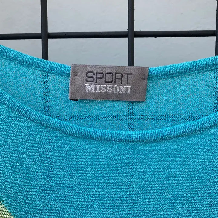 [BUNJANG] Missoni Sport Knit Top T-Shirt / 미쏘니 스포츠 니트 탑 반팔 티셔츠