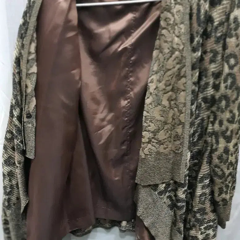 [BUNJANG] St. John Leopard Open Cardigan / St.John 세인트존 레오파드 오픈 카디건 S