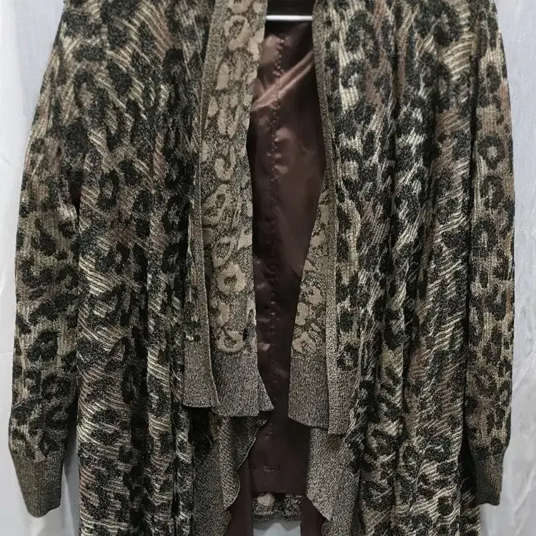 [BUNJANG] St. John Leopard Open Cardigan / St.John 세인트존 레오파드 오픈 카디건 S