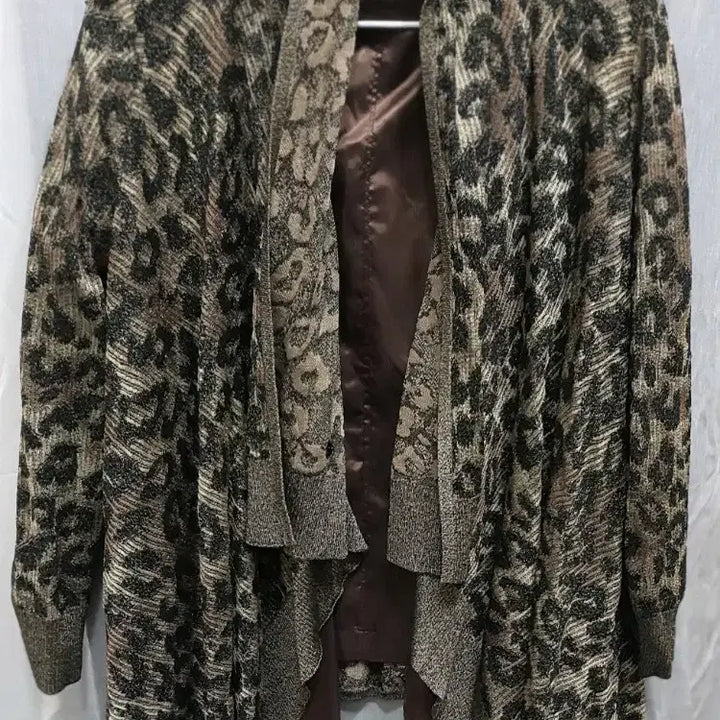 [BUNJANG] St. John Leopard Open Cardigan / St.John 세인트존 레오파드 오픈 카디건 S