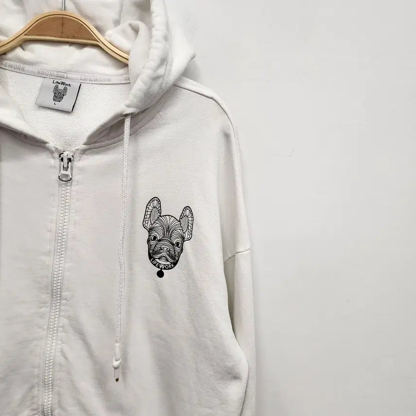[BUNJANG] Life Work Unisex Zip-Up Hoodie / 라이프워크 후드 집업 100사이즈