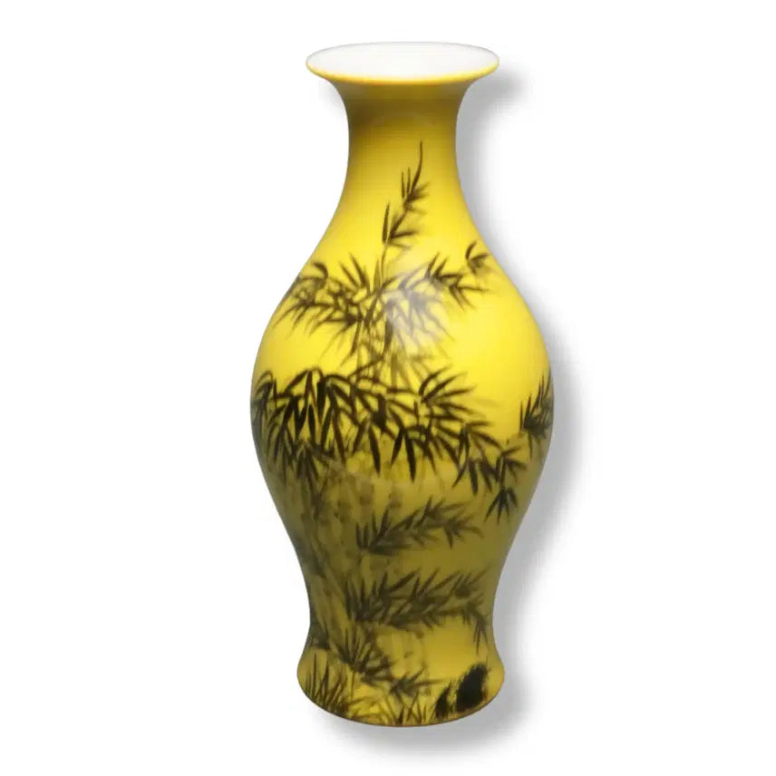 [SOLD OUT] 대청건륭 황지흑채죽문감람병 [중국도자기]