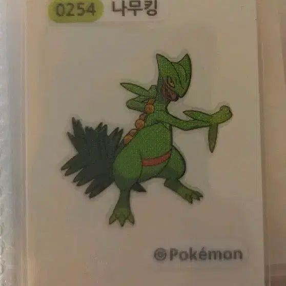 [BUNJANG] Pokemon Sceptile Tteokbokki Sticker / 포켓몬 나무킹 띠부씰