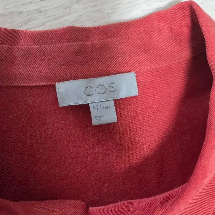 [BUNJANG] COS Red Shirt Midi Dress / COS 코스 레드 셔츠 원피스