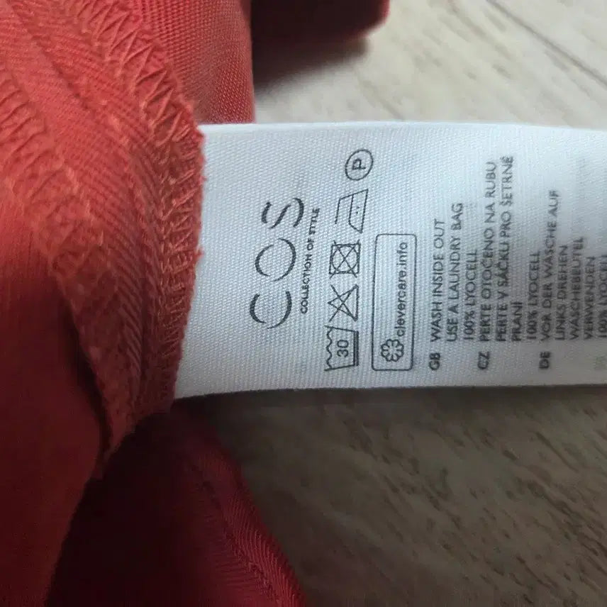 [BUNJANG] COS Red Shirt Midi Dress / COS 코스 레드 셔츠 원피스