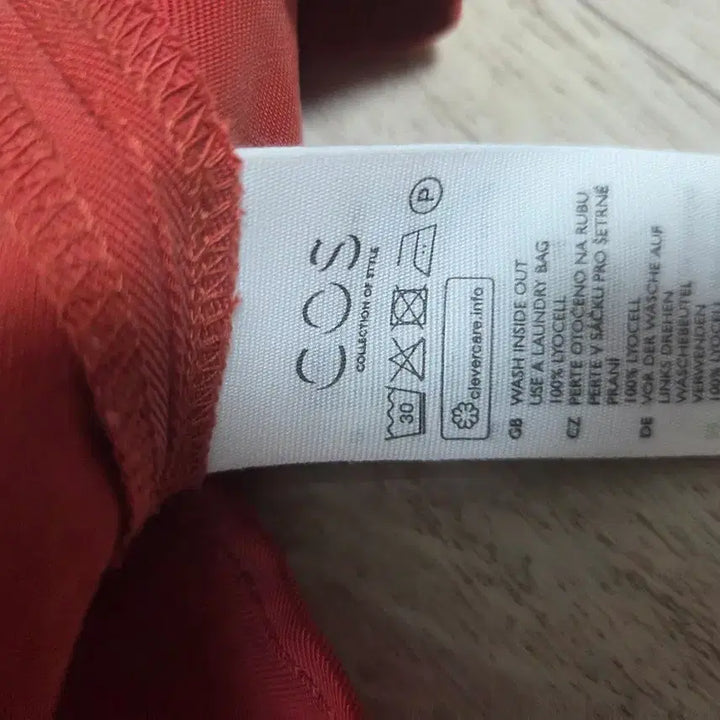 [BUNJANG] COS Red Shirt Midi Dress / COS 코스 레드 셔츠 원피스