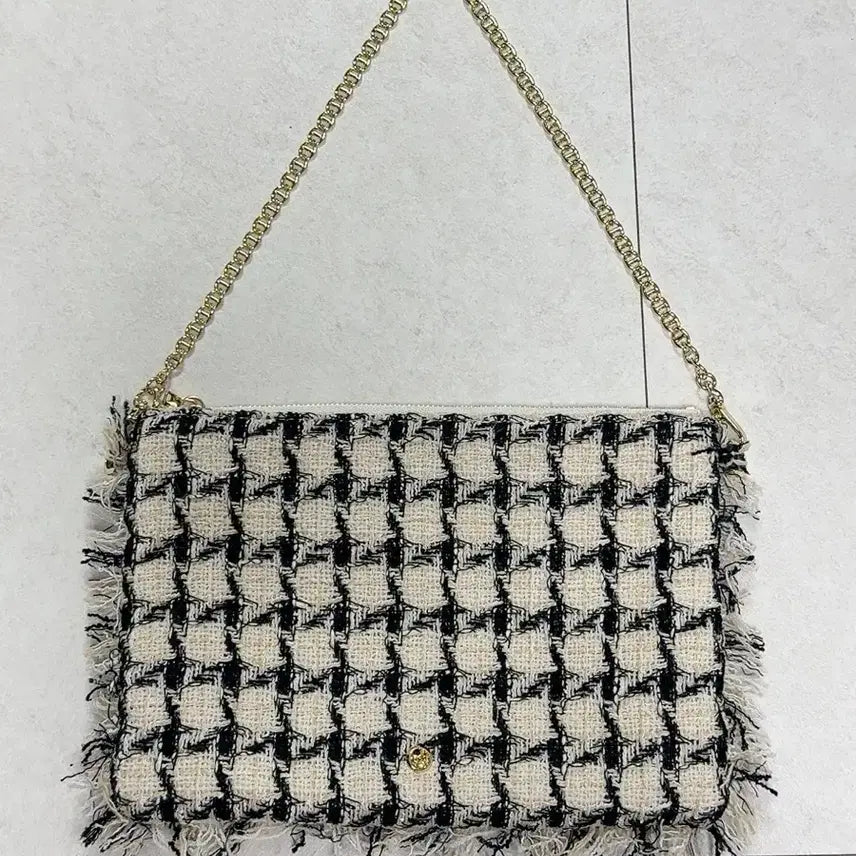 [BUNJANG] umer Tweed Chain Shoulder Bag / (umer) 유메르 트위드 체인 숄더백