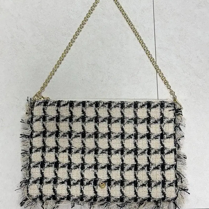 [BUNJANG] umer Tweed Chain Shoulder Bag / (umer) 유메르 트위드 체인 숄더백