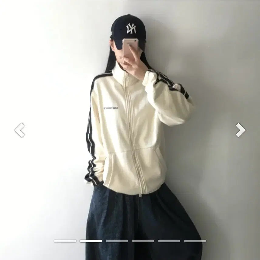 [BUNJANG] New Balance Side Line Fleece Cotton Zip-up Jacket / 뉴발란스 사이드라인 기모 코튼 집업  S  90  남여가능