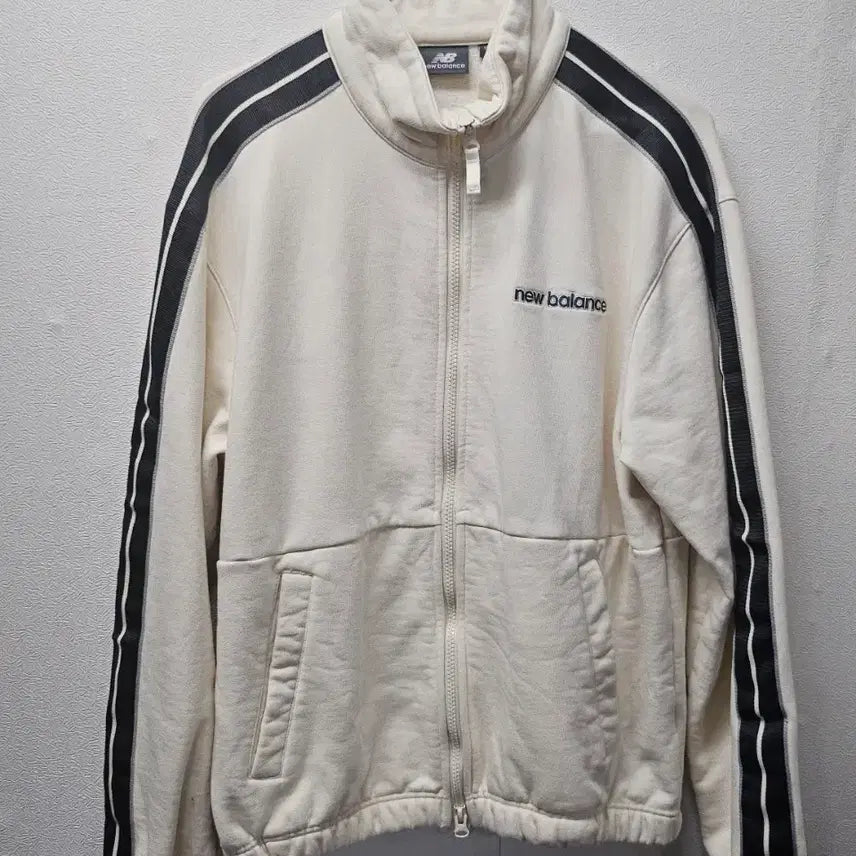 [BUNJANG] New Balance Side Line Fleece Cotton Zip-up Jacket / 뉴발란스 사이드라인 기모 코튼 집업  S  90  남여가능
