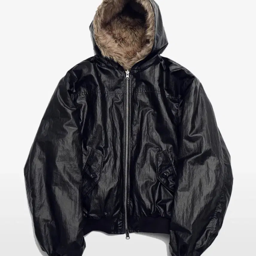 [BUNJANG] Cord Coated Reversible Fur Jacket / [새상품] Cord 코드 코티드 리버시블 퍼 자켓