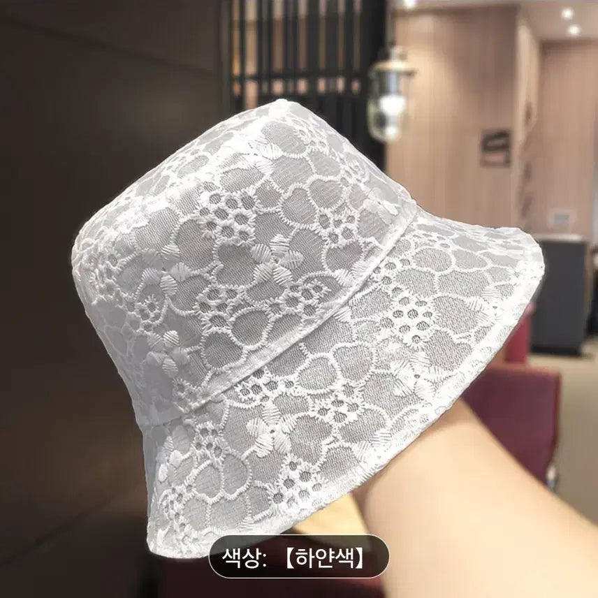 [BUNJANG] Mesh Lace Summer Hat / 여름용 여성모자 통기 망사 레이스 모자 챙 매쉬 메쉬