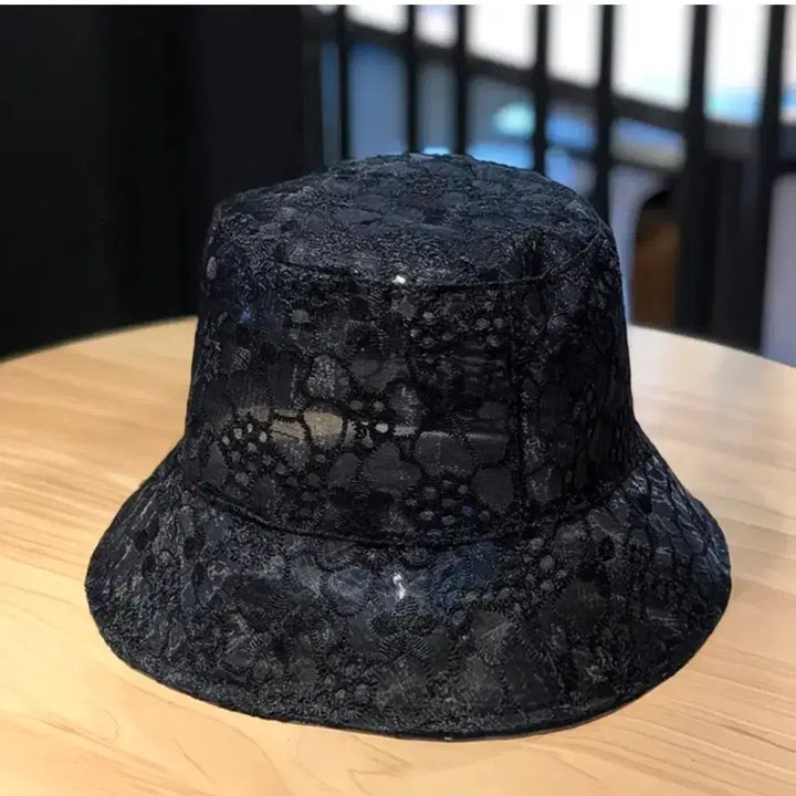 [BUNJANG] Mesh Lace Summer Hat / 여름용 여성모자 통기 망사 레이스 모자 챙 매쉬 메쉬