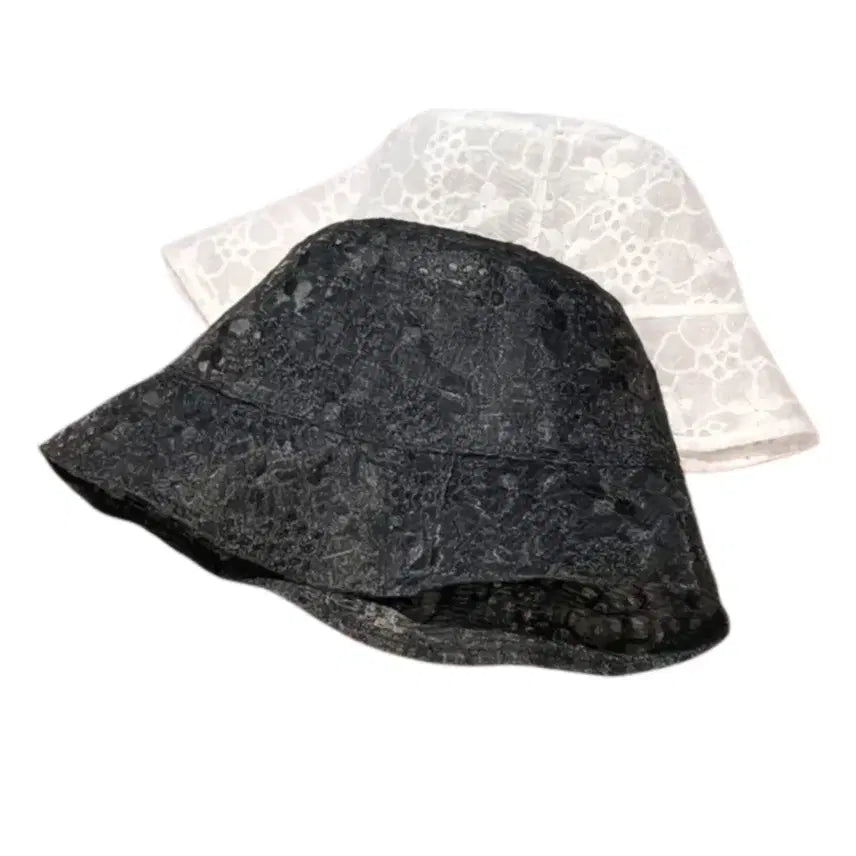 [BUNJANG] Mesh Lace Summer Hat / 여름용 여성모자 통기 망사 레이스 모자 챙 매쉬 메쉬