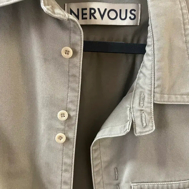[BUNJANG] Nervous Studio Cotton Work Shirt Size 4 / 너버스스튜디오 워크셔츠 코튼 4사이즈