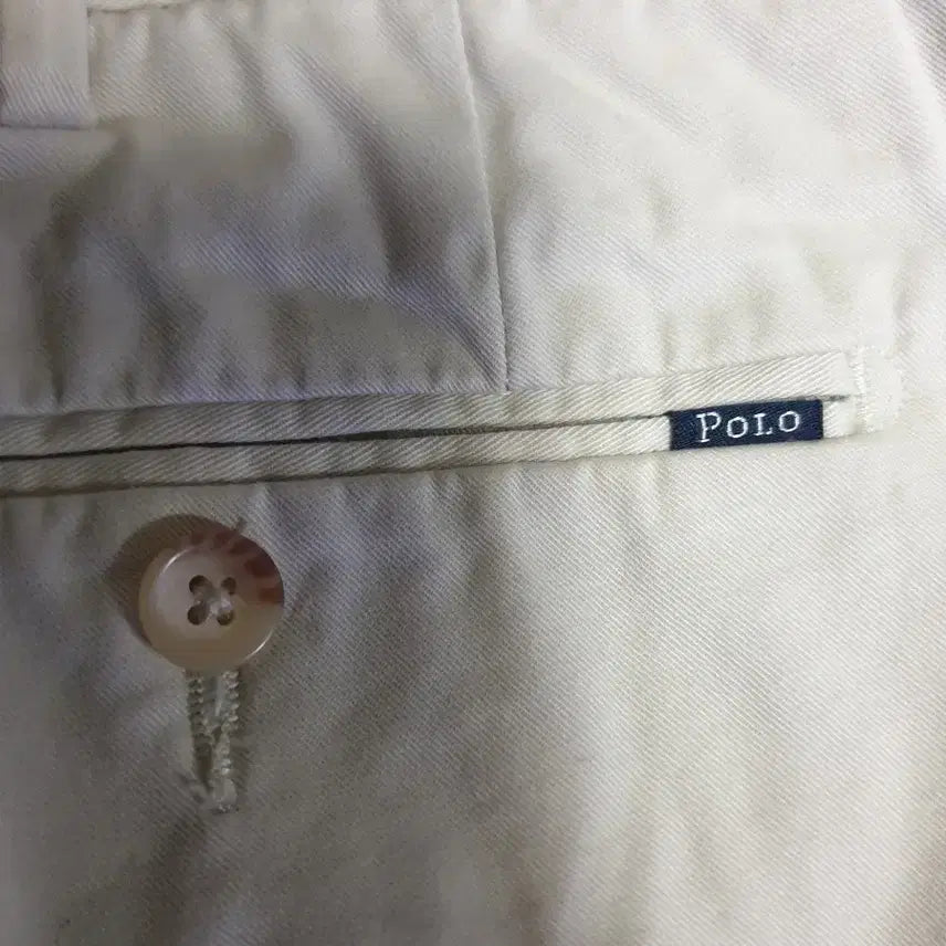 [BUNJANG] Polo Ralph Lauren Stretch Slim Fit Classic Chino Pants Ivory (40/32) / 폴로랄프로렌 스트레치 슬림핏 클래식 치노팬츠 아이보리 (40/32)