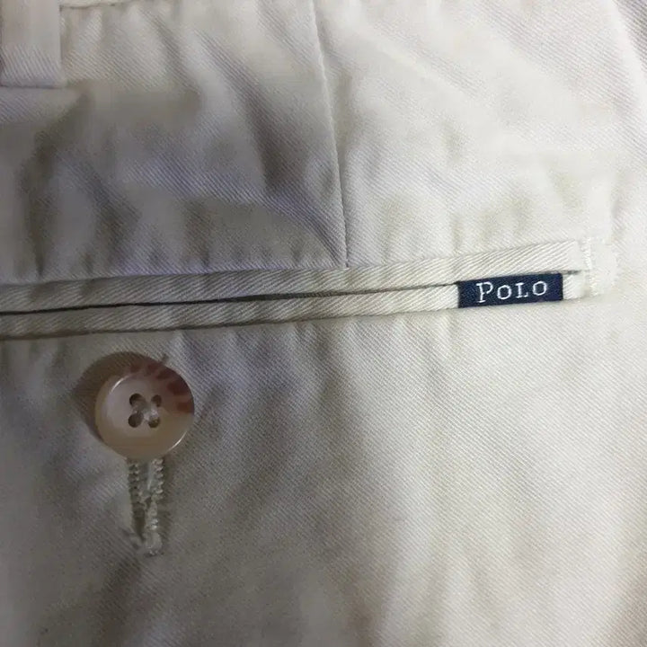 [BUNJANG] Polo Ralph Lauren Stretch Slim Fit Classic Chino Pants Ivory (40/32) / 폴로랄프로렌 스트레치 슬림핏 클래식 치노팬츠 아이보리 (40/32)