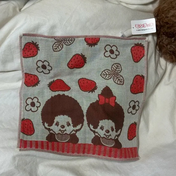 [BUNJANG] Monchhichi Gauze Handkerchief / 몬치치 거즈 손수건 (일본정품)
