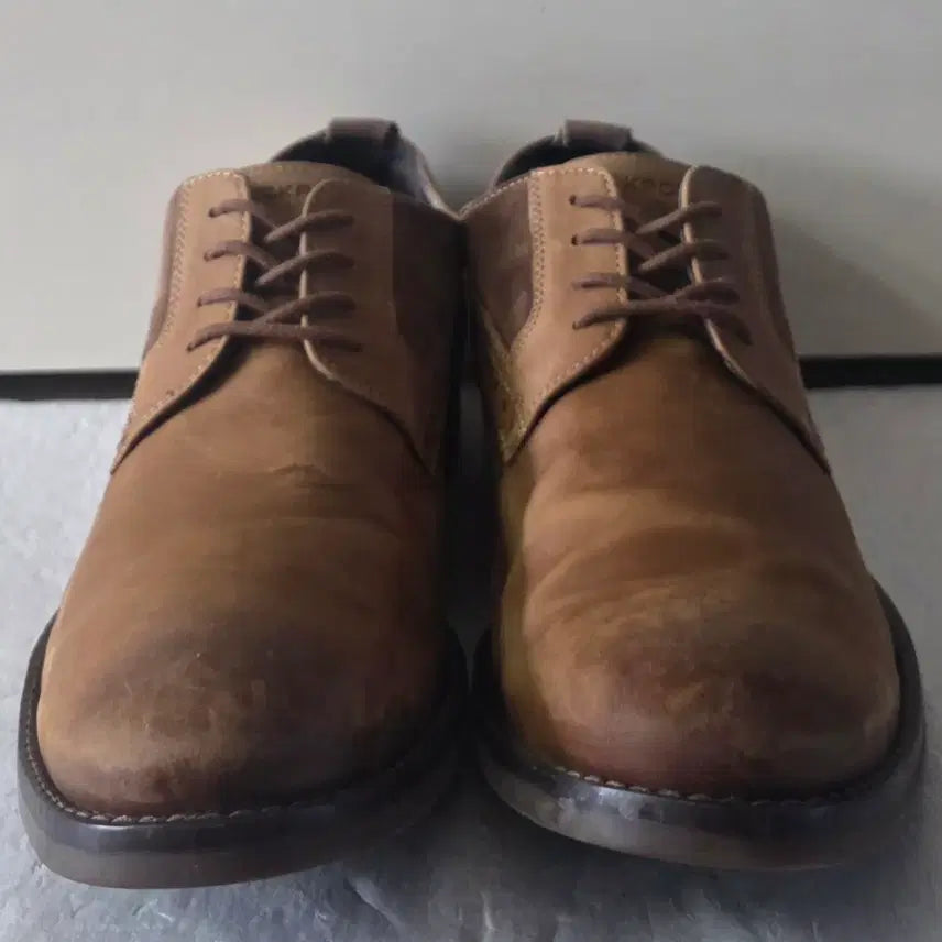 [BUNJANG] Rockport Winston Plain Toe Oxford Tan Brown Wide Fit / [275] 락포트 윈스틴 플레인토 옥스퍼드 탄브라운 와이드ㅡ단종매물최저가