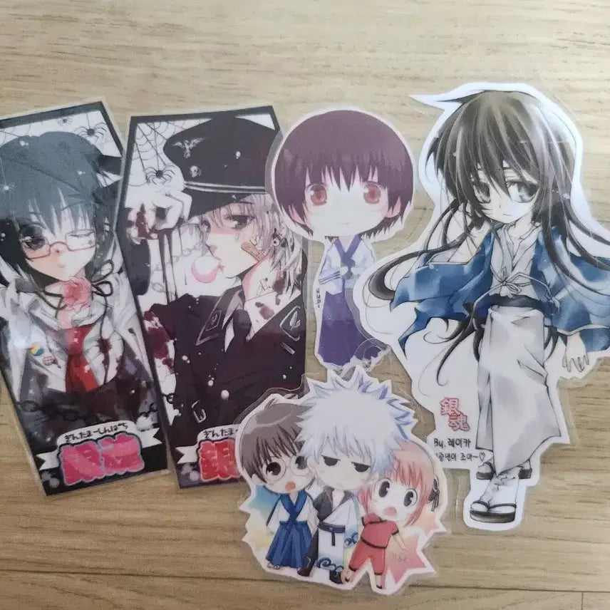 [BUNJANG] Gintama Fanart Coated Tags / 은혼 팬아트 코팅택