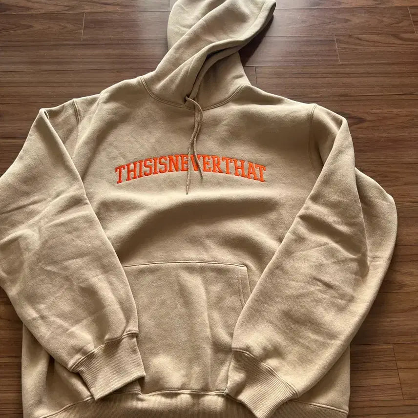 [BUNJANG] Dnerd Acro Logo Hoodie Beige / [XL] 22FW 디네댓 아크로고 후드 베이지
