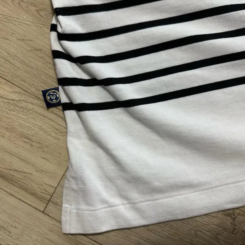 [BUNJANG] Lucky Chouette Striped Sweatshirt / 럭키슈에뜨 스웻 면스트라이프셔츠