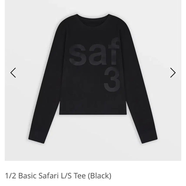 [BUNJANG] Safari Spot Basic L/S Tee / 블랙 / 사파리스팟 1/2 Basic Safari L/S Tee