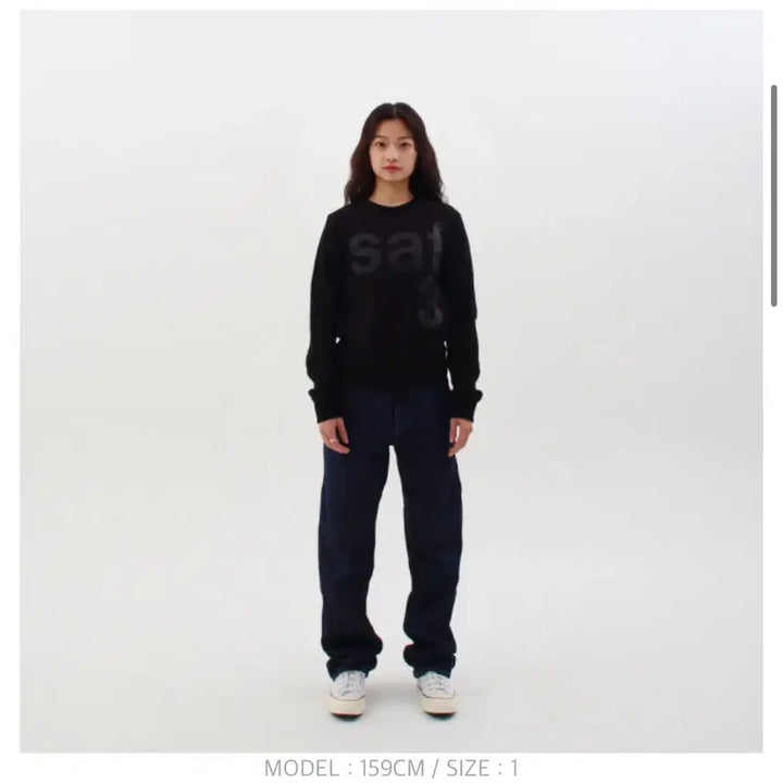 [BUNJANG] Safari Spot Basic L/S Tee / 블랙 / 사파리스팟 1/2 Basic Safari L/S Tee