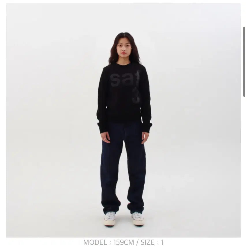 [BUNJANG] Safari Spot Basic L/S Tee / 블랙 / 사파리스팟 1/2 Basic Safari L/S Tee