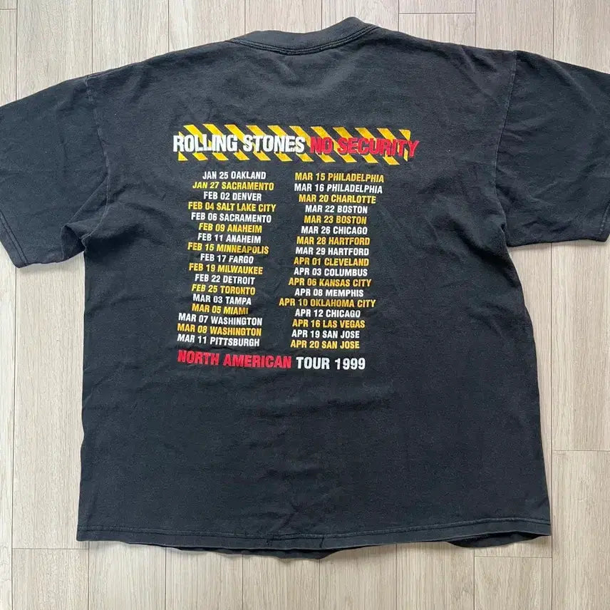 [BUNJANG] Rolling Stones No Security Band T-Shirt / 90s 롤링스톤즈 롤링스톤스 no security 밴드티 티셔츠