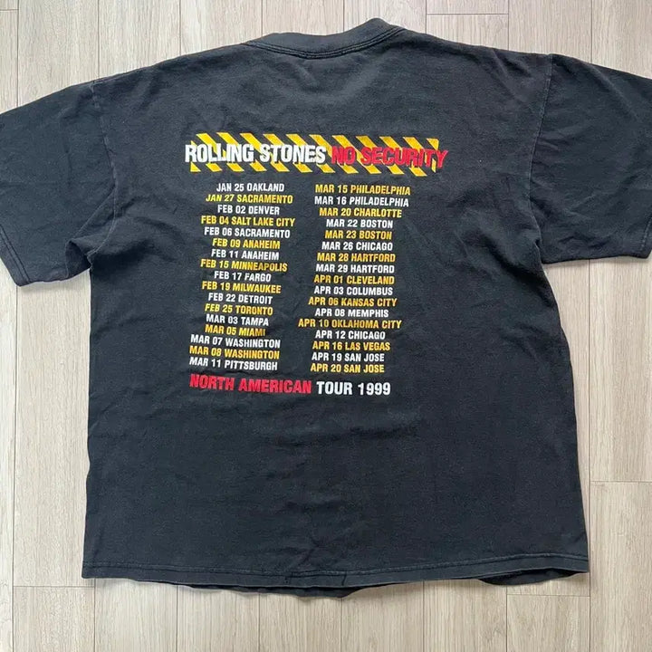 [BUNJANG] Rolling Stones No Security Band T-Shirt / 90s 롤링스톤즈 롤링스톤스 no security 밴드티 티셔츠