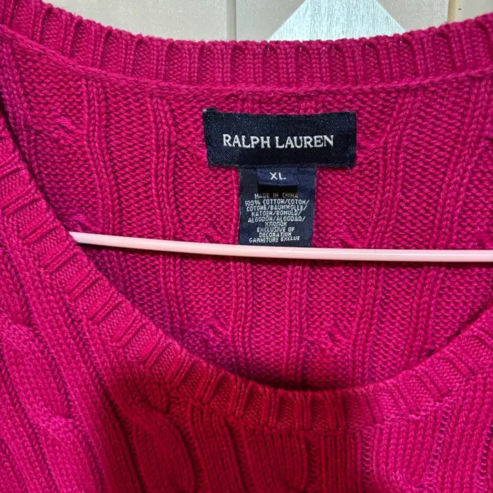 [BUNJANG] Polo Ralph Lauren Cable Knit Mini Dress / 폴로 랄프로렌 케이블 니트 반팔 원피스