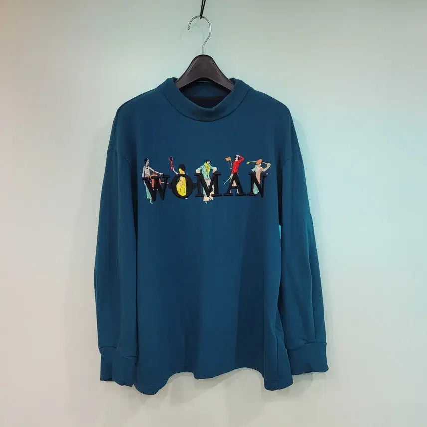 [BUNJANG] Benetton Embroidered Sweatshirt / 베네통 자수 맨투맨 티셔츠