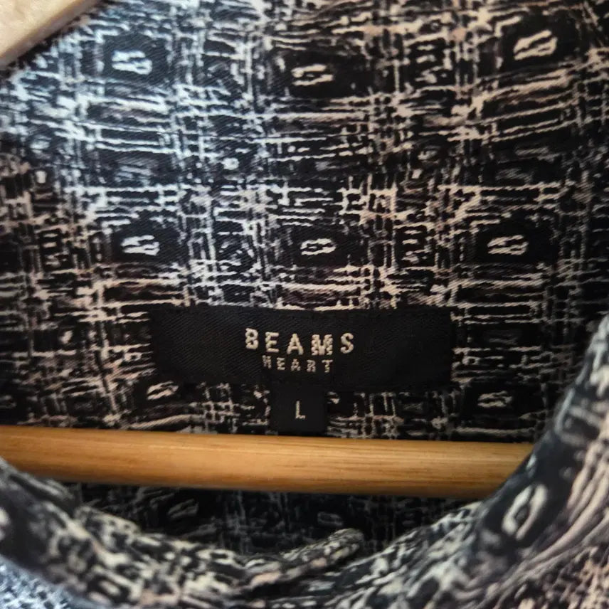 [BUNJANG] Beams Heart Jacquard Pattern Shirt / [Beams heart] 빔즈 자카드 패턴 셔츠