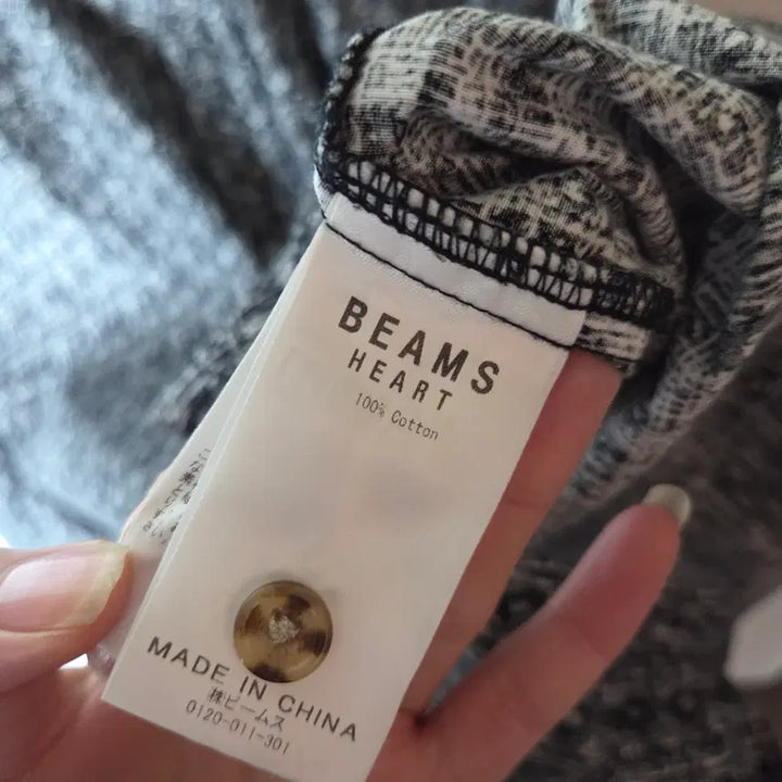 [BUNJANG] Beams Heart Jacquard Pattern Shirt / [Beams heart] 빔즈 자카드 패턴 셔츠