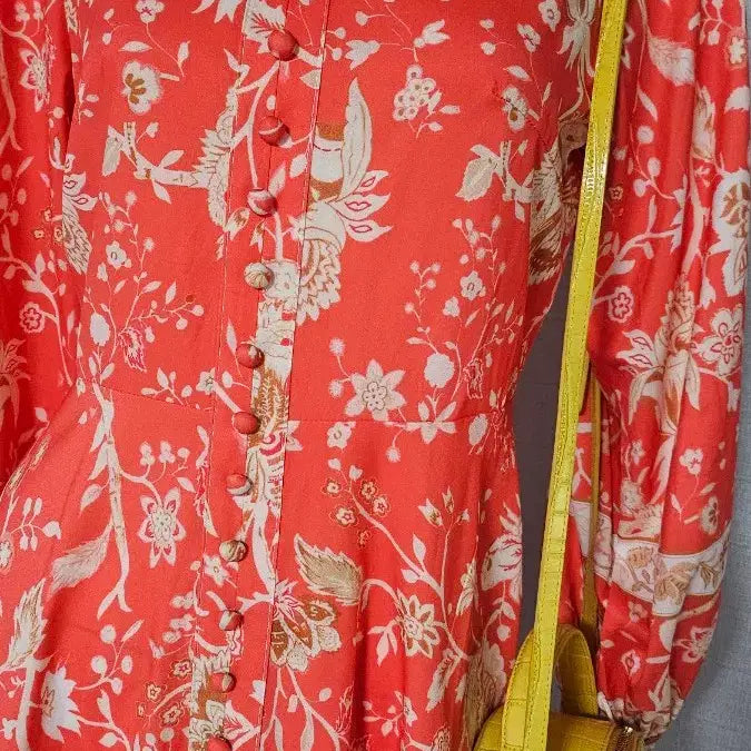[BUNJANG] Orange Zipper Dress / 주황 자크 원피스..반품 44-47 길이 90