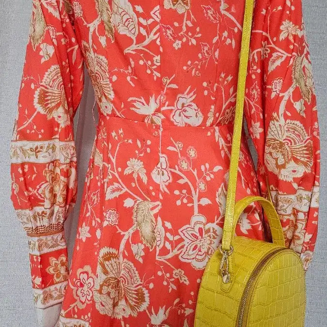 [BUNJANG] Orange Zipper Dress / 주황 자크 원피스..반품 44-47 길이 90