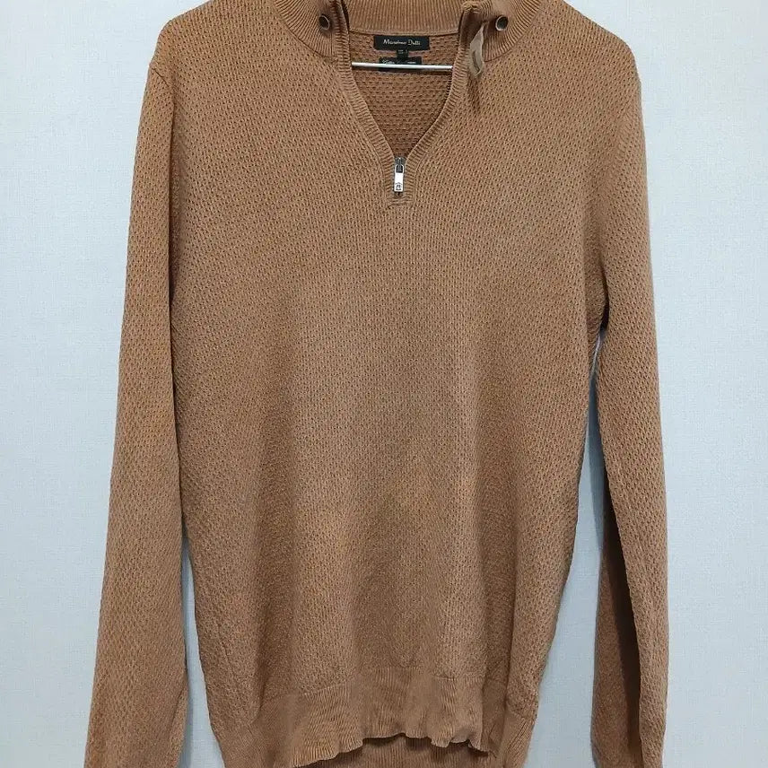 [BUNJANG] Massimo Dutti Brown Half-Neck Knit Sweater / 마시모두띠 브라운 하프넥 니트