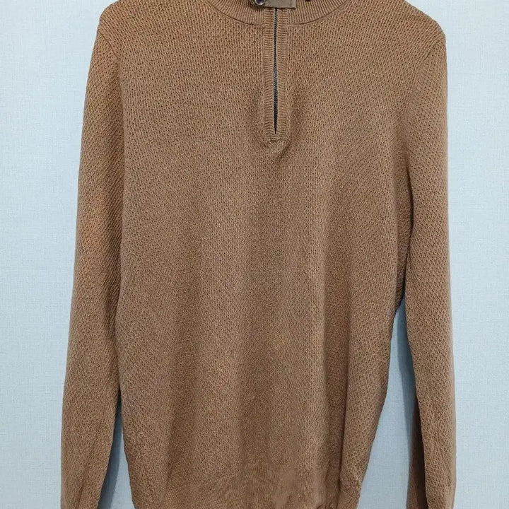 [BUNJANG] Massimo Dutti Brown Half-Neck Knit Sweater / 마시모두띠 브라운 하프넥 니트