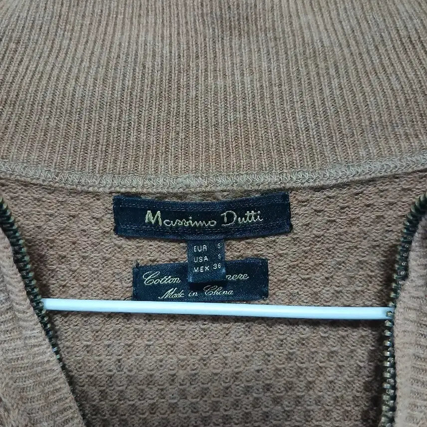 [BUNJANG] Massimo Dutti Brown Half-Neck Knit Sweater / 마시모두띠 브라운 하프넥 니트