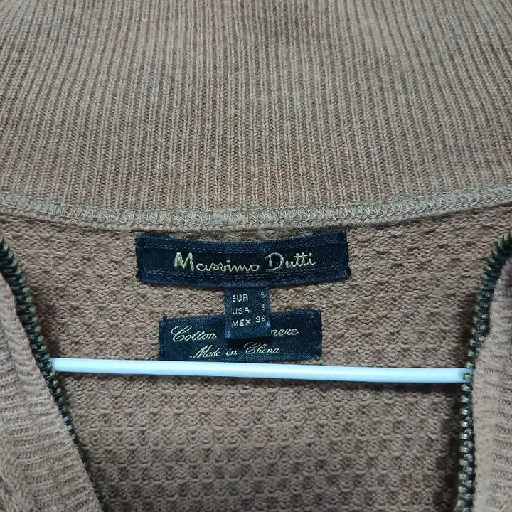 [BUNJANG] Massimo Dutti Brown Half-Neck Knit Sweater / 마시모두띠 브라운 하프넥 니트