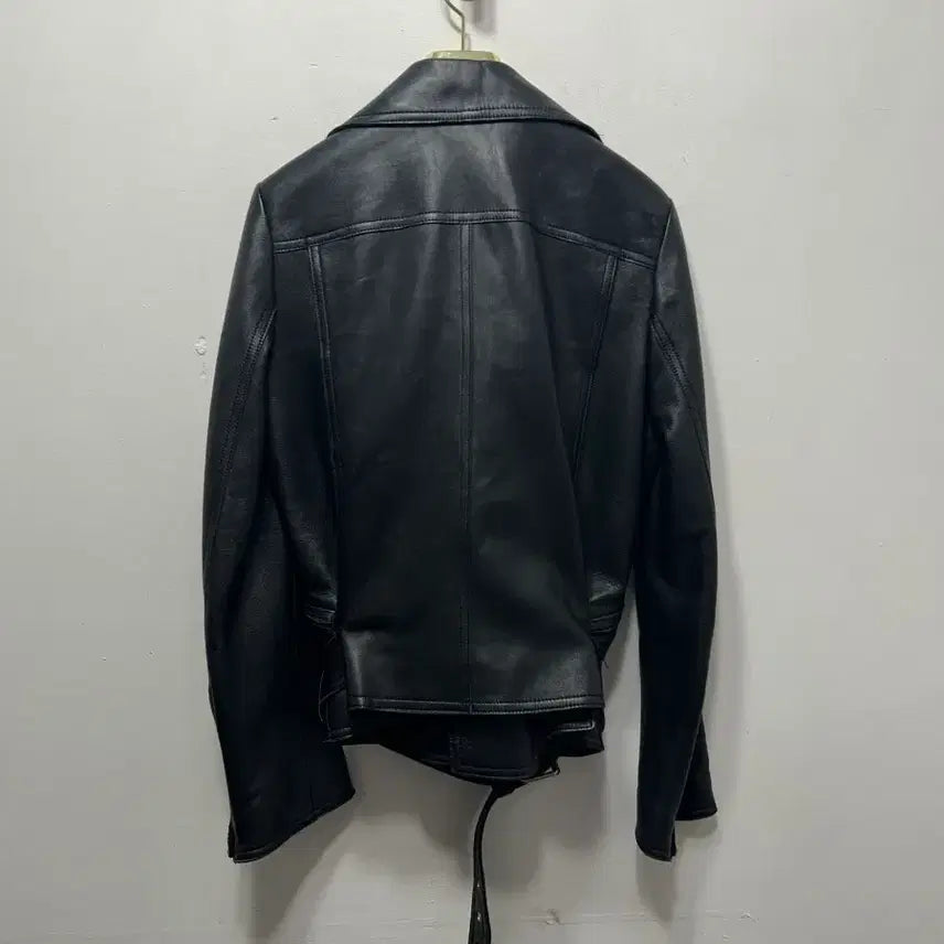 [BUNJANG] Nice Claup Black Leather Rider Jacket (Size 85) / 나이스클라우프 블랙 레더 라이더 자켓 85